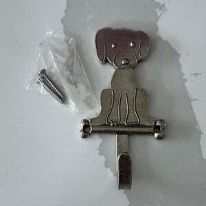 Crosby & Taylor Puppy Dog Hook, American Handmade Pewter, Leash Holder